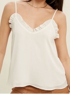 Express Ruffle Trim Cami Top